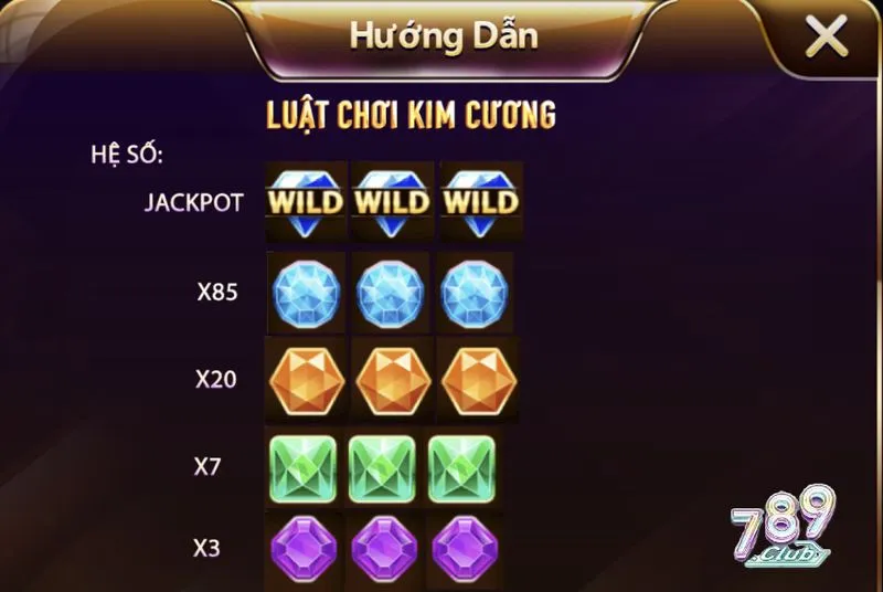Kho báu Kim cương 789 club với đủ sắc thái kỳ diệu
